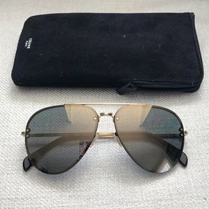 Celine Silver Gold Aviator Sunglasses